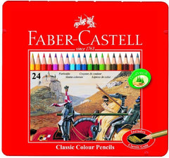 FABER CASTELL CLASSIC COLOUR PENCILS 24 COLOUR FT