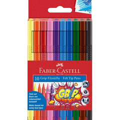 FABER CASTELL GRIP FELT PEN 10 COLOR