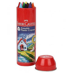 FABER CASTELL PLASTIC CRAYONS 12 COLOR 90MM