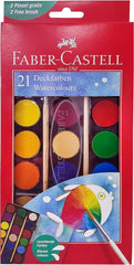 FABER CASTELL WATERCOLORS 21 COLOR 30MM