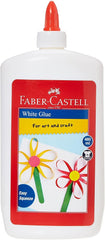 FABER CASTELL WHITE GLUE IN A 480ML BOTTLE