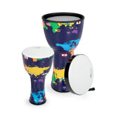 Percussion Plus 8″, 10″ and 12″ nesting djembes set of 3 with bags – Without Slap graphics