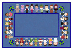 CHILDCRAFT - CARPETS - THE WORLD IS IN OUR HANDS - RECTANGLE - 6 FT X 9 FT - SPECIFY COLOR