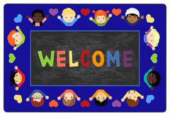 CHILDCRAFT - CARPETS - WELCOME FRIENDS - RECTANGLE - 6 FT X 9 FT - SPECIFY COLOR
