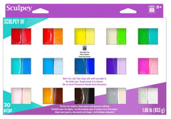 MODELING COMPOUND SCULPEY 30 COLOR SAMPLER SET OF 30