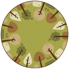 CARPETS FOR KIDS - KIDSOFT TRANQUIL TREES - ROUND - 6 FT DIA - SPECIFY CARPET COLOR