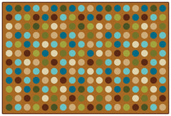 CARPETS FOR KIDS - KIDSVALUE MICRODOTS - RECTANGLE - 3 FT X 4 FT 6 IN - SPECIFY CARPET COLOR