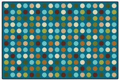 CARPETS FOR KIDS - KIDSVALUE PLUS MICRODOTS POLKA DOTS - RECTANGLE - 6 FT X 9 FT - SPECIFY CARPET COLOR