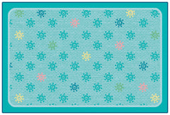 CARPETS FOR KIDS - KIDSVALUE SUNSHINE FLOWERS - RECTANGLE - 3 FT X 4 FT 6 IN - SPECIFY CARPET COLOR