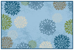 CARPETS FOR KIDS - PIXEL PERFECT DELIGHTFUL DAHLIA - RECTANGLE - 4 FT X 6 FT - SPECIFY CARPET COLOR