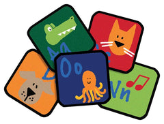 CARPETS FOR KIDS - KIDSVALUE PLUS LEARNING BLOCKS - SET OF 26 - 12-INCH SQUARES - 12 IN X 12 IN - SPECIFY CARPET COLOR