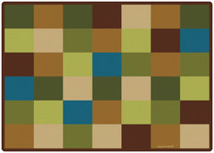 CARPETS FOR KIDS - PREMIUM NATURE BLOCKS SEATING - RECTANGLE - 5 FT 10 IN X 8 FT 4 IN - SPECIFY CARPET COLOR