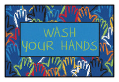 CARPETS FOR KIDS - KIDSVALUE WASH YOUR HANDS - RECTANGLE - 4 FT X 6 FT - SPECIFY CARPET COLOR