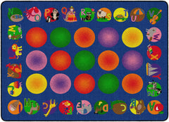 FLAGSHIP CARPETS - CIRCLETIME LEARNING - RECTANGLE - 6 FT X 8 FT 4 IN - SPECIFY CARPET COLOR