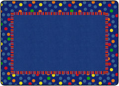 FLAGSHIP CARPETS - DOTS AND STRIPES - RECTANGLE - 6 FT X 8 FT 4 IN - SPECIFY CARPET COLOR