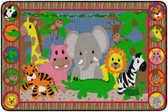 FLAGSHIP CARPETS - JUNGLE MATCHING FUN - RECTANGLE - 6 FT X 8 FT 4 IN - SPECIFY CARPET COLOR