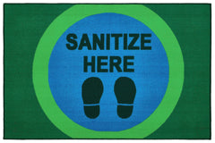 CARPETS FOR KIDS - KIDSVALUE SANITIZE HERE DOT - RECTANGLE - 4 FT X 6 FT - SPECIFY CARPET COLOR