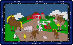 FLAGSHIP CARPETS - ANIMAL MATCH - RECTANGLE - 6 FT X 9 FT - SPECIFY CARPET COLOR