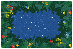 CARPETS FOR KIDS - PREMIUM PEACEFUL TROPICAL NIGHT - RECTANGLE - 6 FT X 9 FT - SPECIFY CARPET COLOR