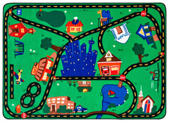 CARPETS FOR KIDS - PREMIUM CRUISING AROUND TOWN - RECTANGLE - 3 FT 10 IN X 5 FT 5 IN - SPECIFY CARPET COLOR