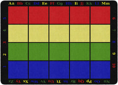 FLAGSHIP CARPETS - LEARNING GRID - RECTANGLE - 6 FT X 8 FT 4 IN - SPECIFY NUMBER OF SEATS - SPECIFY CARPET COLOR