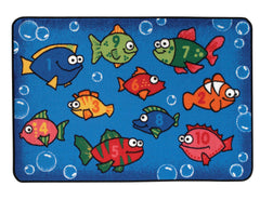 CARPETS FOR KIDS - KIDSVALUE SOMETHING FISHY - RECTANGLE - 3 FT X 4 FT 6 IN - SPECIFY CARPET COLOR