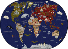 FLAGSHIP CARPETS - WORLD TRAVELER - RECTANGLE - 6 FT X 8 FT 4 IN - SPECIFY CARPET COLOR