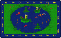 FLAGSHIP CARPETS - FROGS - RECTANGLE - 6 FT X 9 FT - SPECIFY CARPET COLOR