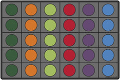 CARPETS FOR KIDS - PREMIUM SEATING CIRCLES CIRCLETIME - RECTANGLE - 6 FT X 9 FT - SPECIFY CARPET COLOR
