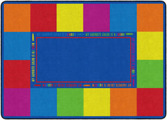 FLAGSHIP CARPETS - MY FAVORITE COLORS - RECTANGLE - 6 FT X 8 FT 4 IN - SPECIFY CARPET COLOR