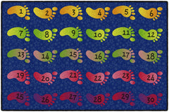 FLAGSHIP CARPETS - COUNTING FEET - RECTANGLE - 4 FT X 6 FT - SPECIFY CARPET COLOR