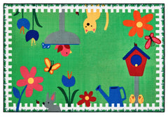 CARPETS FOR KIDS - KIDSVALUE GARDEN TIME - RECTANGLE - 3 FT X 4 FT 6 IN - SPECIFY CARPET COLOR
