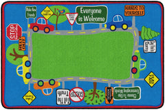 FLAGSHIP CARPETS - FRIENDLY STREET - RECTANGLE - 6 FT X 8 FT 4 IN - SPECIFY CARPET COLOR