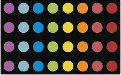 FLAGSHIP CARPETS SCHOOLGIRL STYLE - RAINBOW SPOT CRISS-CROSS - RECTANGLE - 7 FT 6 IN X 12 FT - SPECIFY CARPET COLOR