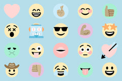 CHILDCRAFT - CARPETS - ABC FURNISHINGS EMOJI SPOTS - RECTANGLE - 6 FT X 9 FT - SPECIFY NUMBER OF SEATS - SPECIFY CARPET COLOR