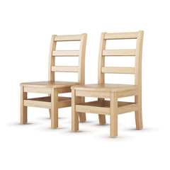 FOUNDATIONS - LITTLE INNOVATORS LADDERBACK CHAIR - SET OF 2 - 10 IN - SPECIFY SEAT COLOR