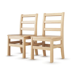 FOUNDATIONS - LITTLE INNOVATORS LADDERBACK CHAIR - SET OF 2 - 12 IN - SPECIFY SEAT COLOR