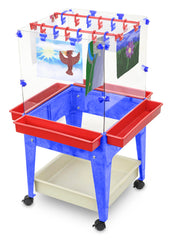 CHILDBRITE - 4-STATION ART EASEL W/ MEGA TRAY - SPECIFY COLOR