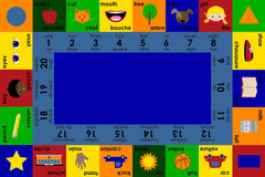 CHILDCRAFT - CARPETS - BILINGUAL FRENCH - RECTANGLE - 6 FT X 9 FT - SPECIFY CARPET COLOR