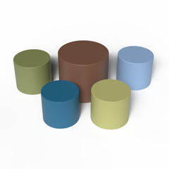 CHILDRENS FACTORY - 5-PIECE OTTOMAN SET - SPECIFY COLOR