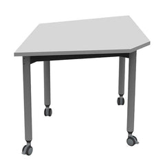 TABLE - MUZO - 750 SERIES MOBILE KITE TABLE - 29-1/2 W X 29-1/2 D X 29 H IN - SPECIFY TOP COLOR - SPECIFY LEG COLOR