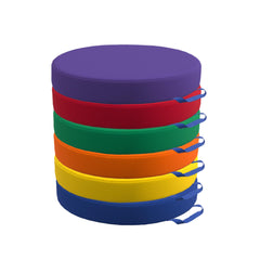 CHILDCRAFT - CUSHIONS - ROUND - SET OF 6 - VERSION 2 - 15 DIA X 2-1/2 H IN - SPECIFY COLOR