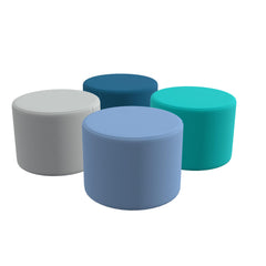 CHILDCRAFT - OTTOMANS - ROUND - SET OF 4 - VERSION 2 - 16 DIA X 12 H IN - SPECIFY COLOR
