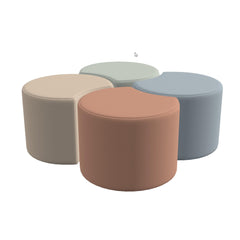 CHILDCRAFT - OTTOMANS - CRESCENT - SET OF 4 - VERSION 2 - 16 W X 14-1/2 D X 12 H IN - SPECIFY COLOR