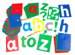 Washable Stencils Lower Case Pk 27