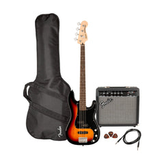 Fender Affinity Series Precision Bass PJ guitar pack - 3-Colour Sunburst