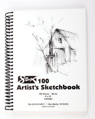 PAD SKETCH ARTIST 100 SAX 9X12 IN 80 LB 100 SHTS