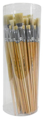 BRUSH WHI BRISTLE LH FLAT - SCHOOL SMART PACK OF 72