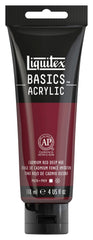 PAINT ACRYLIC LIQUITEX BASICS CADMIUM RED DEEP HUE 4 OZ