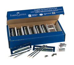 PENCILS DRAWING GRAPHITE FABER CASTELL CS GOLDFABER SCHOOL PACK ASST HARDNESS SET OF 192